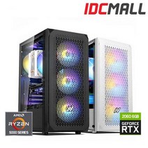 게이밍 조립 컴퓨터 라이젠R5 5600 RTX2060 고사양 게이밍 게임용 PC 본체, 01.블랙 LED 케이스