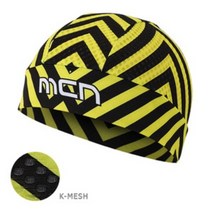 MCN 스컬캡 SKULL CAP K-MESH, 옐로우 스트라이프