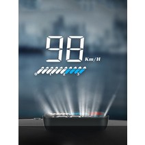 자동차속도계 UHD 헤드업디스플레이 호환 범용 자동차 HUD GPS 속도계 헤드 업 디스플레이 M7 디지털 경고, 01 Black