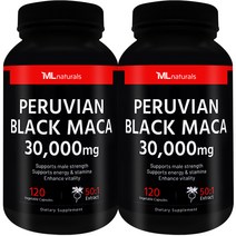 My Life [미국빠른직구] 마이라이프 내추럴스 페루비안 블랙 마카 30 000 mg 120정, 2개