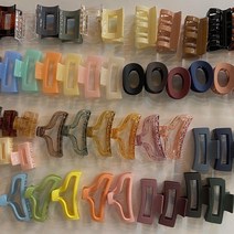 집게핀 ver.1 무광 유광 컬러 매트 1000원 헤어, 02.크로스꼬임(블랙)