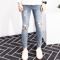 더간지 찢어진 청바지 바캉스 여름청바지