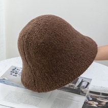 후암마켓 니트벙거지 플러피 버킷햇 모자