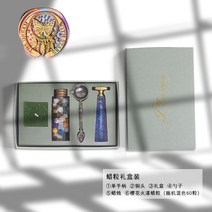 드림캐쳐 스타일 5종 실링왁스 도장 세트 결혼 청첩장 편지 집콕 취미 선물, 드림캐쳐-반딧불이 손잡이 밀랍알 세트