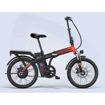 접이식 전기 자전거 20인치, 상세 페이지 참고, 블랙단일 속도 48V 15AH