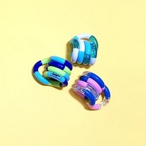 아트박스/아이디어브리지 TANGLE 클래식 심리안정 스트레스해소 집중력향상 장난감, 화이트블루