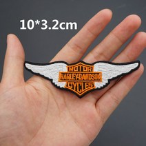 할리 데이비슨 오토바이logo자수 천 스티커 오토바이 가죽 조끼 장식 구멍 패치 성격 로고 스티커, 쌀 화이트 핫멜트 접착제를 수 놓을 수 있습니다.