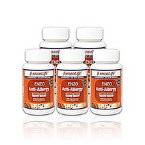 뉴질랜드 엔조라이프 안티 알러지 60베지캡슐 ﻿x5 퀘르세틴 350mg 브로멜라인 항산화, 5box, 60캡슐