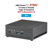 미니pc AMD-라이젠 R5 3750H R7 2700U 미니 PC 베가 10 그래픽 포함 4K UHD Nvme SSD 데스크탑 게임용 컴, 02 16G RAM 512 SSD_02 AU, 02 AN1 R7 2700U