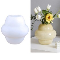 실리콘 몰드 캔들 석고 제작 통통한 꽃병 점토 금형 DIY 수제 화분 홈 짧은 콘크리트 실리카 식물 인큐베이터, [02] W07632