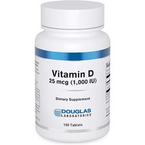 더글라스랩 비타민D 1000IU 100정 Douglas Labs Vitamin D Tablets, 1개