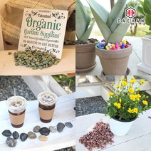 대한 칼라스톤 자갈 돌 화분 어항 장식, 14_카라멜색 돌 500g