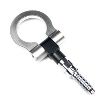 트레일러견인장치 범용 자동차 트레일러 링 견인 후크 스크류 알루미늄 합금 차량 트랙 레이싱 프론트, 02 은