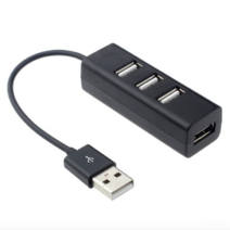DFMEI USB 허브 확장 도크 4 포트 4 포트 2.0 부서 1 점 4 USB 허브 컴퓨터 확장, 하얀색