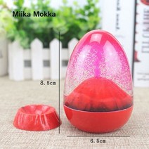 물멍타임 마니또선물 잡생각 없애기 워터볼 모래 시계 달걀 모양 화산 분출 크리에이티브 어린이 장난감, 02 red