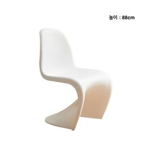 북유럽의자 모던의자 등받이의자 카페의자 거실용 테라스용 심플의자 인테리어의자, 화이트 대형