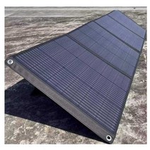접이식 태양광 패널 무설치 솔라 이동식 휴대용 캠핑, 200W 검정색 2열 4 접이식 스탠드 포함