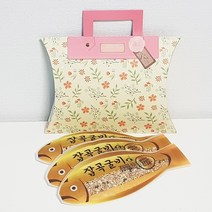 꼬마데코 잡곡굴비3개(꽃반달_핑크텍손잡이), 1개, 카네이션라벨