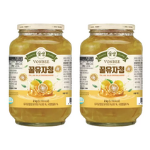 본비 유차청 2kg x 2세트 유자 차선물세트 전통 과일