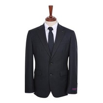 파렌하이트 22F/W ARISTON 네이비 쉐도우 체크 정장 세트 / FFJAH2152