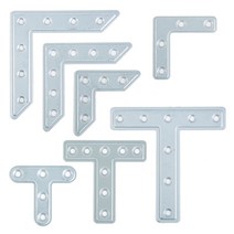 연결철물 평철T자L자 은색 피스제공, 4.평철L100x100x20mm 은색