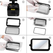 896F 2 개 FEP 필름 시트 140x200mm 고 투과율 강도 UV DLP 3D 프린터와 호환되는 0.1mm 두께