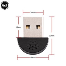 슈퍼 미니 USB 2.0 마이크 휴대용 스튜디오 음성 오디오 어댑터 드라이버 노트북/노트북/PC/MSN/Skype 무료, 한개옵션0