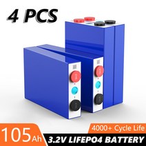 인산철배터리 32V 105AH LiFePO4 배터리 충전식 리튬 철 인산염 셀 DIY 24v 48v 골프 카트 보트 RV 태양열, 06 32PCS
