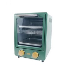서진이네 전기오븐 1W 12L 전기 오븐 다기능 수직 가정용 토스터 더블 레이어 내구성 그릴 베이킹/말린 과일/바베큐, green_AU