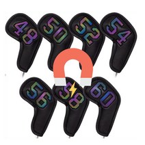 웨지커버 자석 홀로그램 골프 48 50 52 54 56 58 60도 샌드 블랙 가죽, 웨지커버 홀로그램 블랙 52도, 캠프빌리지 52도
