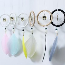 부엉이 드림캐쳐 만들기 재료 DIY 공방 수업재료, 화이트