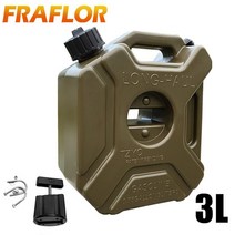 휴대용 보조 연료통 모토캠핑 오토바이 기름통 5L, 3L녹색+일반브래킷