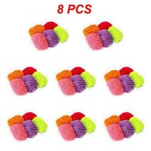 스윕 바닥 신발 커버 청소 먼지털이 천 가사 레이지 소프트 슬리퍼 홈 클리너 색상 5 8 10, 02 Color Random 8pcs_01 3pcs