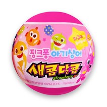 크라운 핑크퐁 아기상어 새콤달콤 딸기 12g 6개 1볼