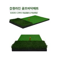 골프 바닥 연습용 매트 스윙 연습 실내 도구 퍼팅 실내 스크린 타석 야외 연습기 개인 인조 발판 매트리스, LW-2단골프연습매트세트(D형)
