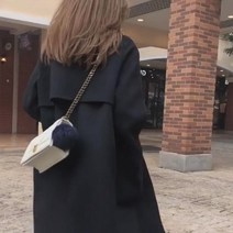 여성 가을 겨울 양면 캐시미어 질좋은코트 여자 모직 롱코트