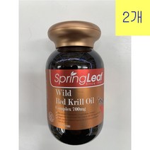 스프링리프 와일드 레드 크릴오일 700mg 60정 x 2개