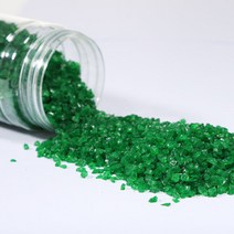 강군샵 강군 유리 자갈 3~5mm 500g-초록/색돌 칼라 스톤 어항, 선택완료