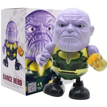 아이언맨 피규어 댄스 액션 장난감 LED 손전등 음악 로봇 타노스 캡틴 영웅 토니 스탁 전자, with retail box 8