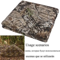 Camo 그물 59 W 위장 그물 대량 롤 메쉬 커버 블라인드 사냥 태양 그늘 파티 캠핑 야외 사냥 그라운드 블라인드, 1.5x10m, E 3D 나무 위장