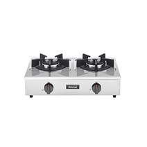 린나이 2구 업소용가스레인지 탁상형 가스렌지 RSB-260S, LPG/프로판가스통