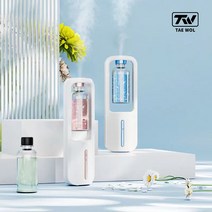 TAE WOL 자동 디퓨저 실내용 아로마 방향제 자동 분사기 충전식 룸스프레이 블루, 오일*1+기계, 제스민