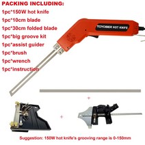 핸드 툴 키트 열 폼 커팅 나이프 전기 스폰지 폴리 우레탄 머신 슬롯, 01 150W 10cm one set_04 AU