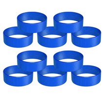 shangren 승화 텀블러 물병 밴드 용 10 / 팩 실리콘 밴드, 25mm 블루, 10개