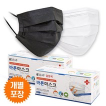 맑은하루 일회용 바른 마스크 블랙, 30개입, 1개