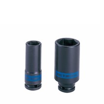 킹토니 킹토니 1 2인치 롱임팩소켓 롱 임팩소켓 소켓 복스, 1개, 9mm