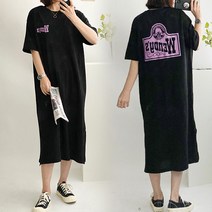 티탁 여성 빅사이즈 롱원피스 루즈핏 티셔츠 피피원피스