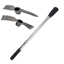 중형 무진동 쇠자루 곡괭이 자루 머리 헤드 조경 반평 넓적 곡갱이, 중형 쇠자루만