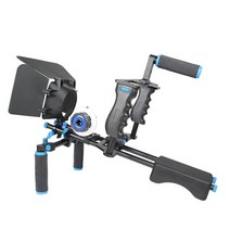 YELANGU D221 DSLR RIG KIT (숄더 마운트 포함) + 5D MARK 7D DSLR 카메라 용 FOCUS + MATTE BOX + 카메라 케이지 따라 가기, CHINA|D221