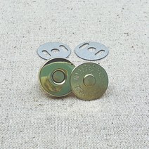 핀쿠션 NEW) 14mm 자석단추 가방단추 스냅단추 (1개), 골드